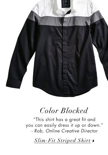 Color Blocked Cash Color-Blocked Shirt