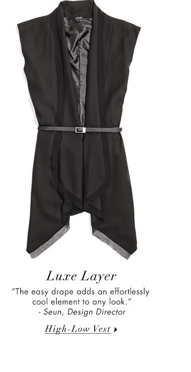 Luxe Layer High-Low Vest
