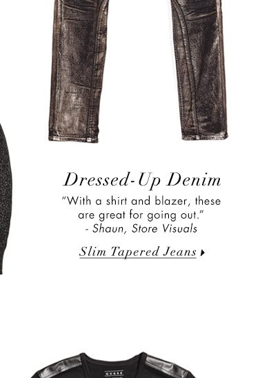 Dressed-Up Denim Slim Tapered Jeans