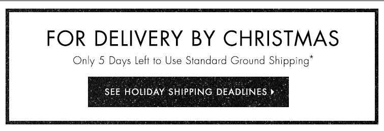 See Holiday Shipping Deadlines