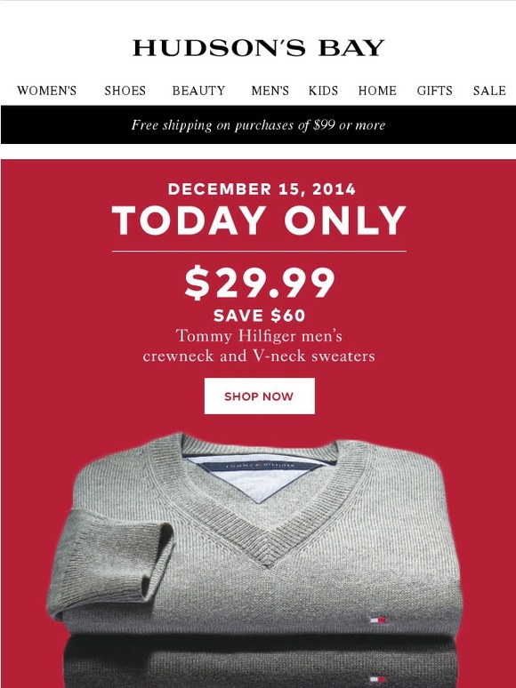 hudson bay sweater mens