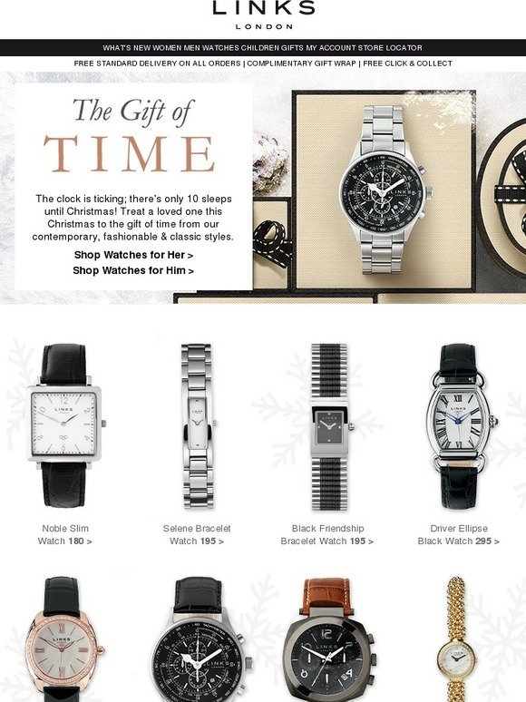 Links Of London Uk Give The Gift Of Time Free Delivery On All Orders Milled