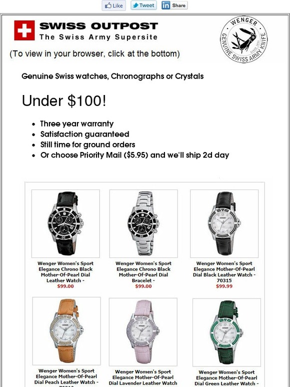 Our Top Women's Watches - Guaranteed Before Christmas