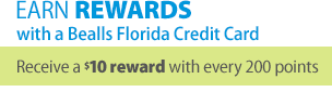 Earn Rewards with a Bealls Florida Credit Card