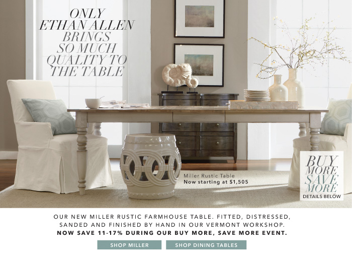 Ethan allen deals miller table