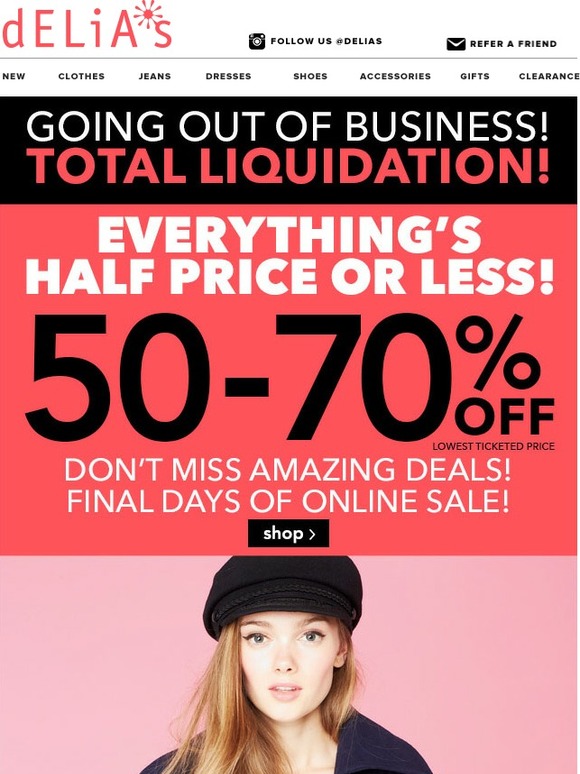 GOING OUT OF BUSINESS! NOTHING HELD BACK!