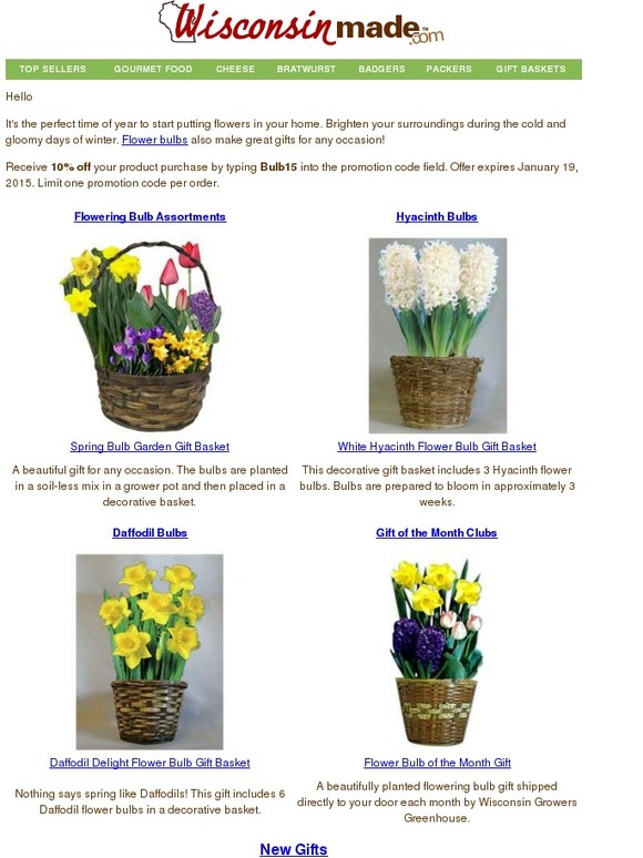 Flower Bulb Gifts Ready to Bloom Milled