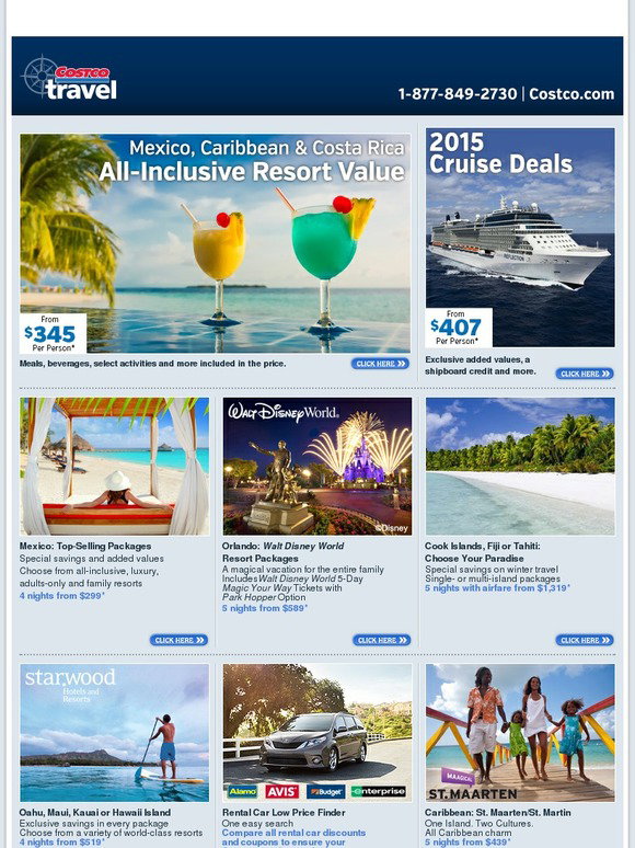 costco vacation packages usa