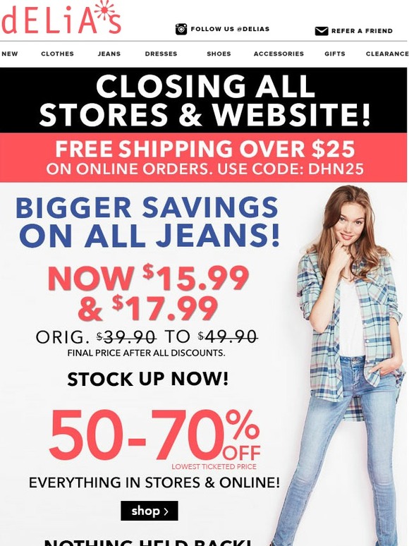 EVEN BIGGER SAVINGS ON JEANS!