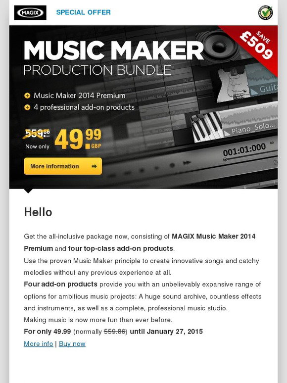 difference between magix fastcut and music maker