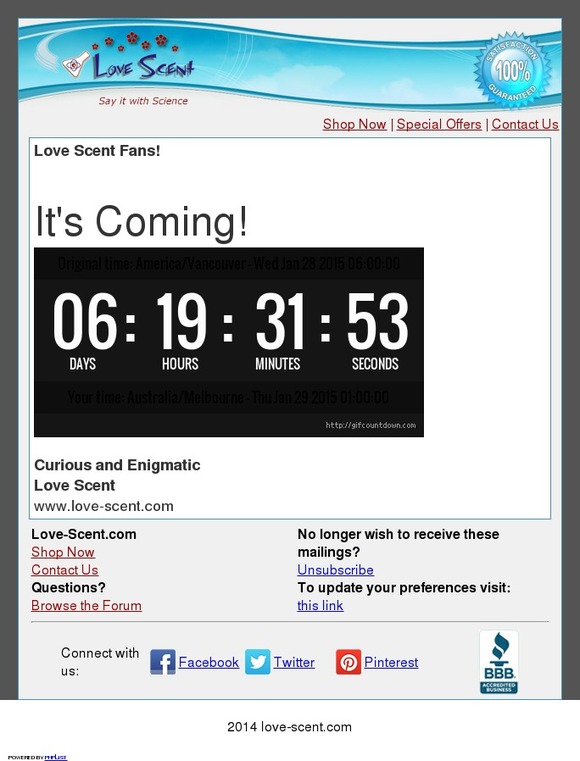 It's Coming