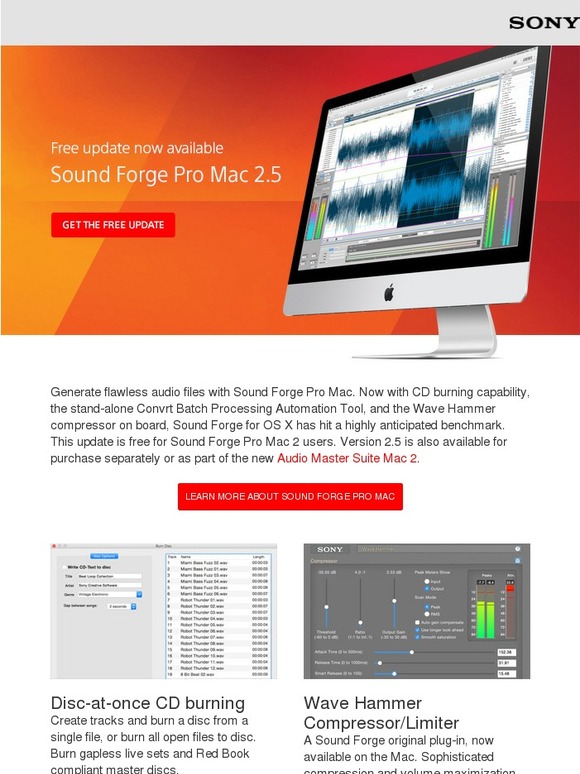 sony sound forge 2 mac