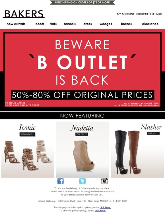 Bakers Shoes B OUTLET IS BACK! 5080 OFF ORIGINAL PRICES!!! Milled