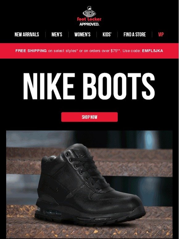 foot locker nike boots