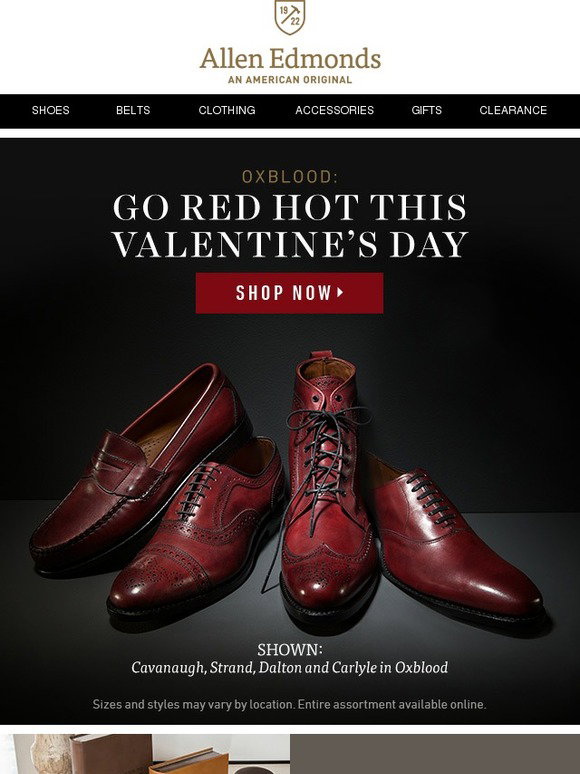 Allen Edmonds: Go Red Hot This Valentine's Day | Milled