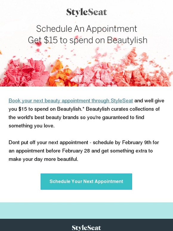 We’re giving you money to spend on cosmetics!