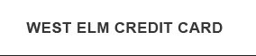 west elm credit card