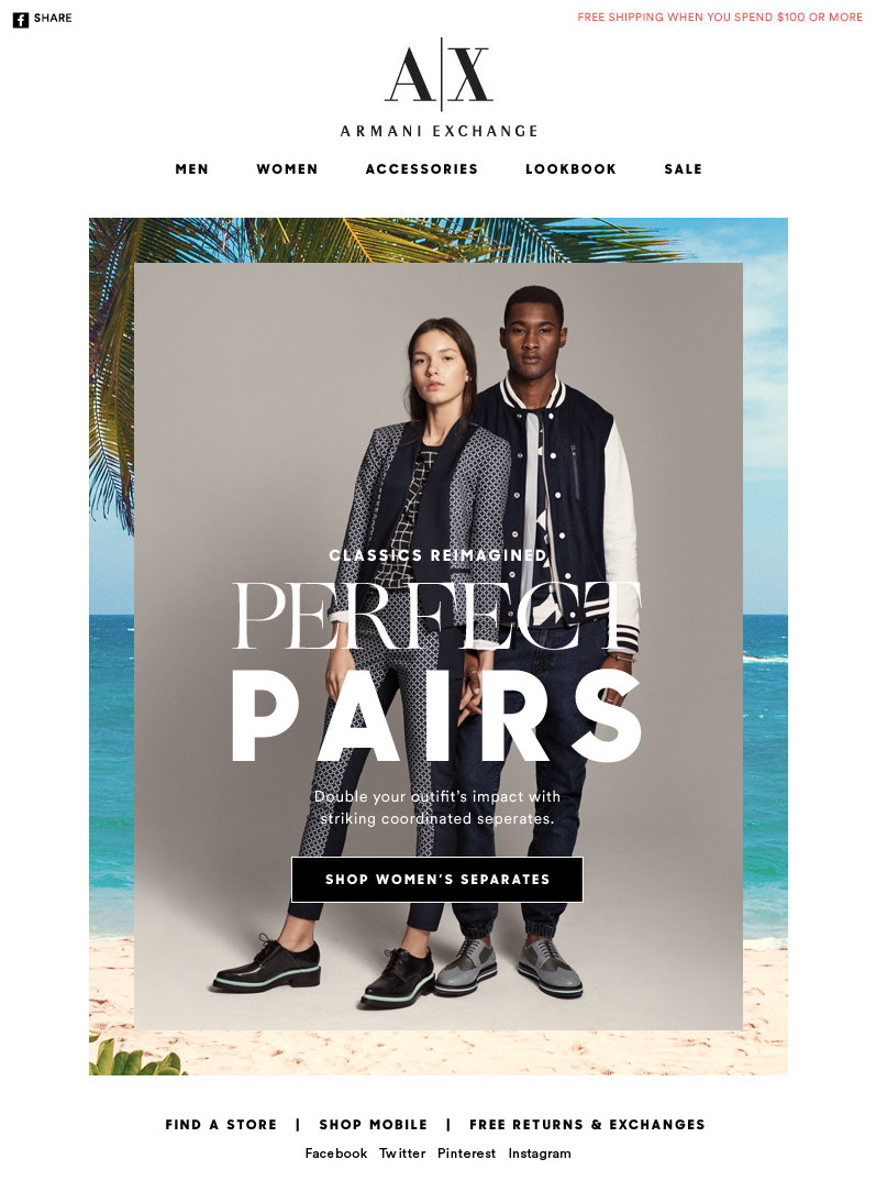 Armani Exchange - Master the Art of Matching