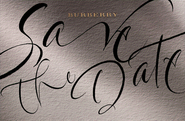 BURBERRY
SAVE THE DATE