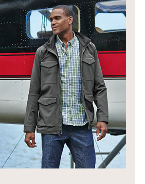 atlas stretch hooded jacket