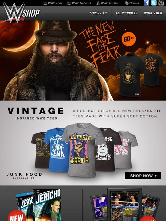 WWE Shop The New Face of Fear see the new Bray Wyatt Tshirt now