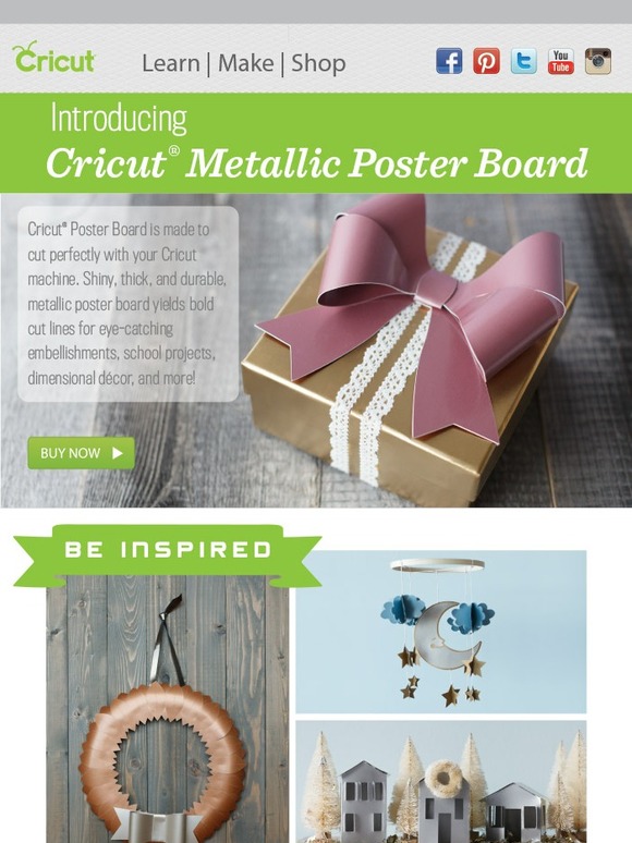 Cricut: Cut Something New Today – Introducing Cricut Metallic Poster