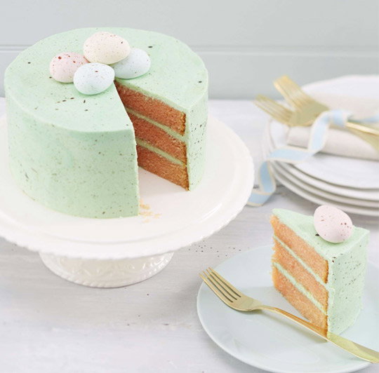 How to Make a Speckled Egg Cake