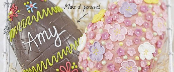 Personalised Chocolate Easter Eggs