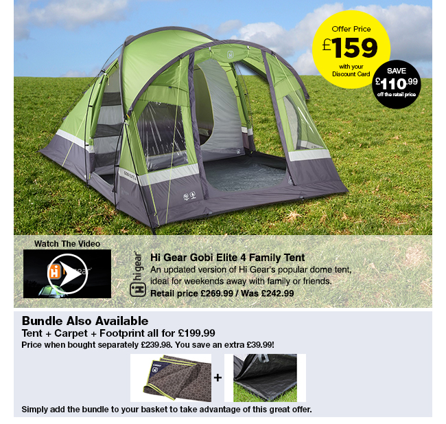 Voyager elite hotsell 6 tent