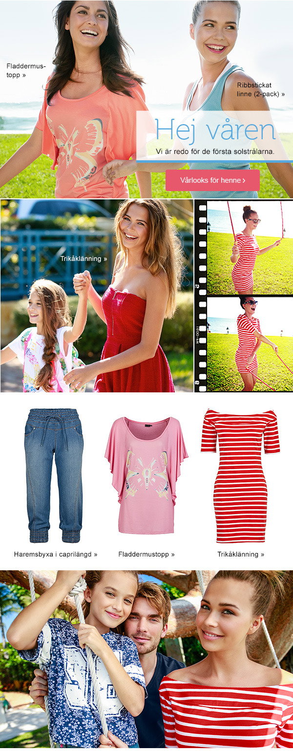 Hej våren! Vi är redo för de första solstrålarna. Upptäck outfits nu >