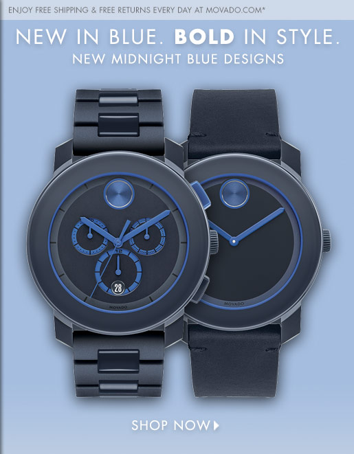 movado midnight blue