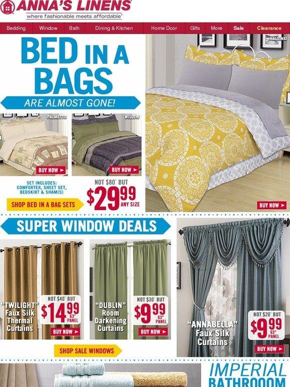 Bed in a Bags are almost gone at $29.99!