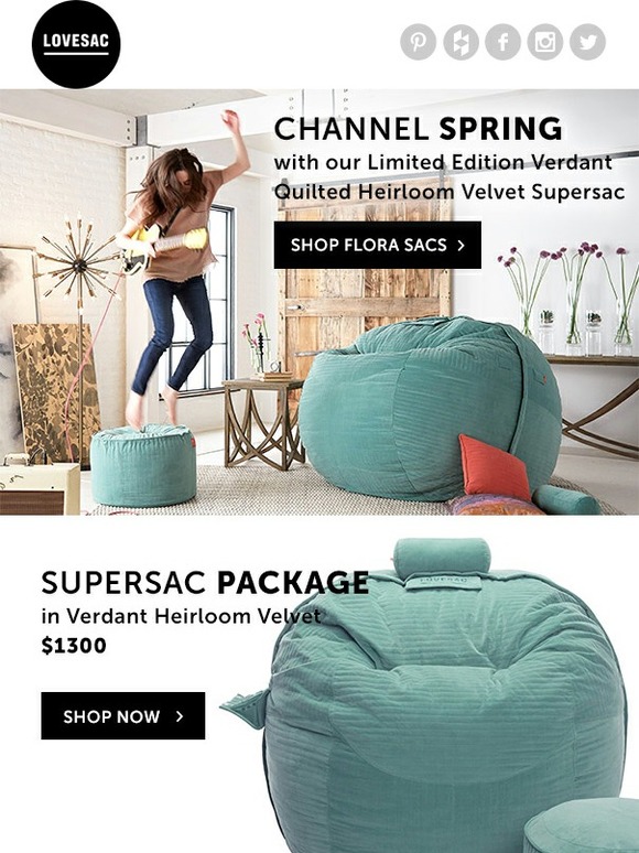 LoveSac Just in time for Saint Patrick's day... Milled
