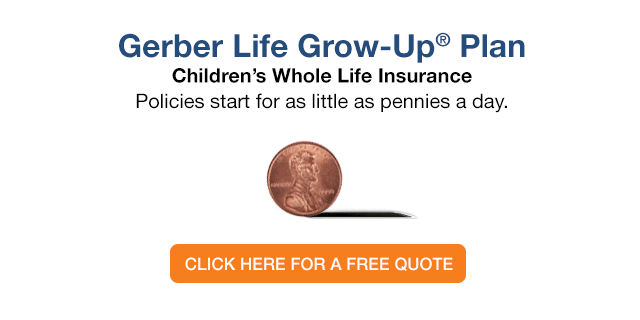 gerber baby life insurance grow up plan