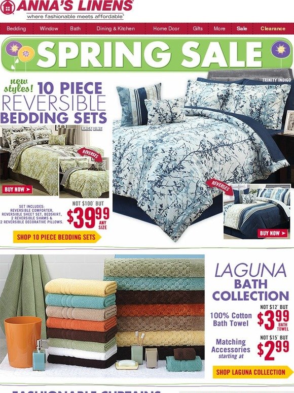 All New 10pc Reversible Comforter Sets $39.99