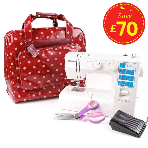 Janome Sewing Machine and Accessories Bundle