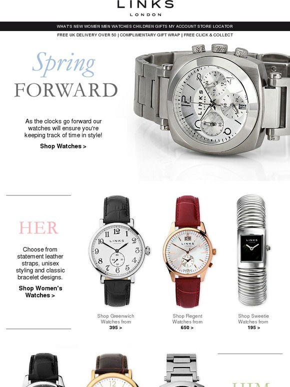 Links Of London Uk Spring Forward Shop Our Watch Edit Milled