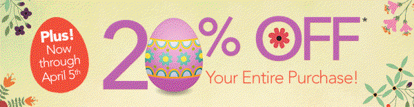 20% OFF Your Purchase!