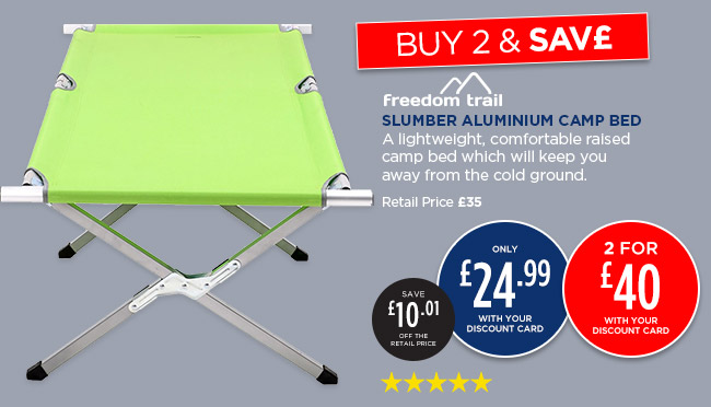 freedom trail camp bed