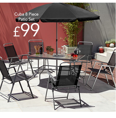 8 piece garden furniture set asda