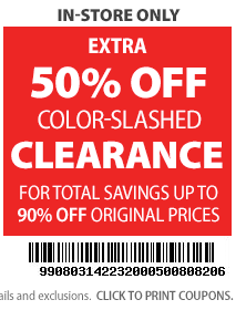 Save in-store with printable coupons