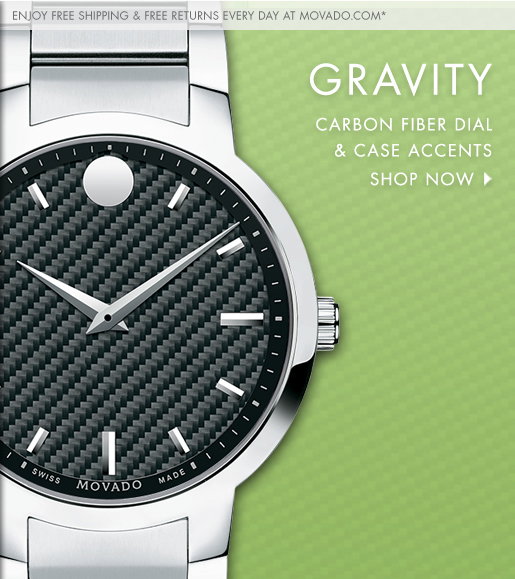 Movado: Carbon fiber accents. Sports 