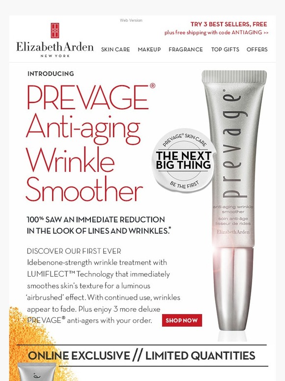 prevage anti aging wrinkle smoother