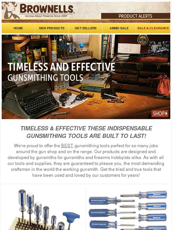 Brownells Timeless & Effective Gunsmithing Tools! Milled