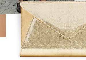 Franchi - Gold Abigail Clutch