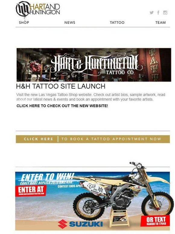 You Could Own Carey Hart's Suzuki RMZ-450 Replica Motorcycle. Today is the last chance to enter to win!