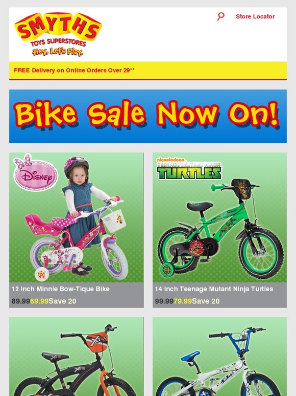 smyths bike sale