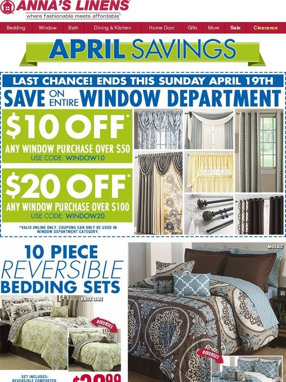Last Chance! Coupons End Sunday!