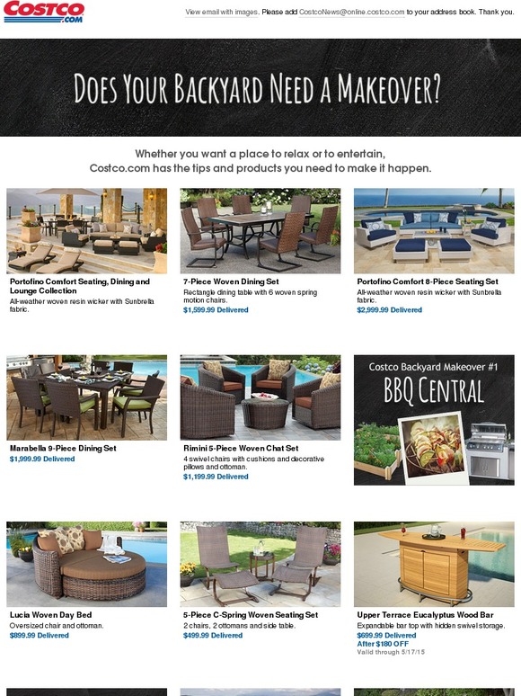 Costco: Shop Costco.com for patio sets, pergolas, spas and more to give ...