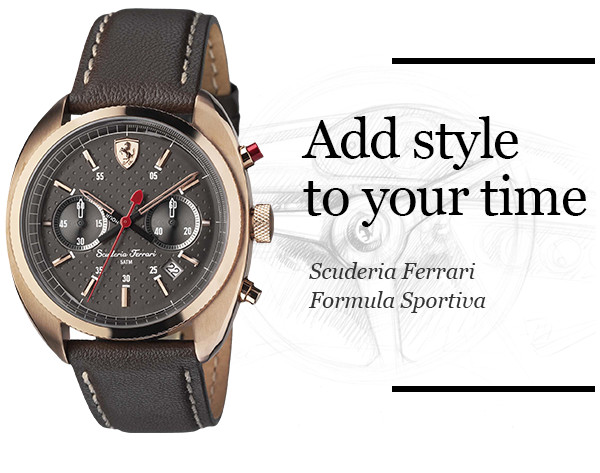 Ferrari Scuderia Ferrari Formula Sportiva New Watches Vintage Elegance Milled